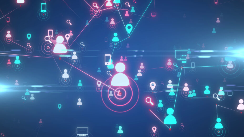 a computer screen shot of a network depicting earned media